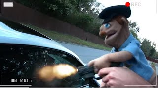 Cop mistakes acorn for gunshot video [upl. by Flessel766]