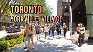 YORKVILLE Village Walking Tour Downtown Toronto Canada 4K [upl. by Lapointe]