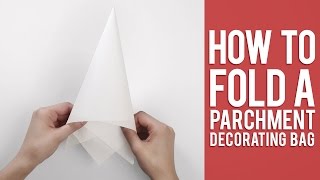 Learn How to Fold a Parchment Bag for Piping [upl. by Anattar]