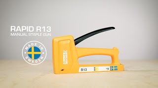 Rapid R13 Staple Gun  Explainer video [upl. by Ennovyhs427]