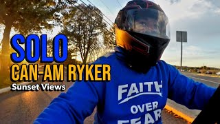 Sunset ride on my Canam Ryker  Nice Sunset Views [upl. by Aniryt419]