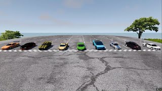 Cars jumping Bigmap FULL 7 BeamNGdrive [upl. by Halullat]