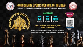 4th Puducherry Deaf Chess Championship on January 21 2024 [upl. by Gwendolin]