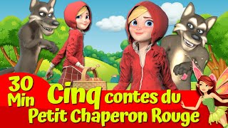 🔴 Le Petit Chaperon Rouge et Le Grand Méchant Loup 🔴🐺I Cinq Contes I Contes de fées français [upl. by Asilana611]