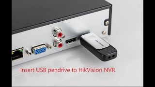 HikVision NVRDVR take backup to USB pen drive procedure By AutoSec systems [upl. by Arted]