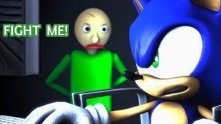 BALDIS BASICS vs SONIC Animation [upl. by Dronski]