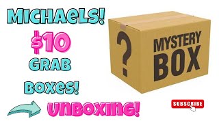 WOW UNBOXING 10 MYSTERY Michaels boxes [upl. by Hamer949]