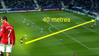 Cristiano Ronaldo Unbelievable Long Range Goals That Shocked The World Part 1 [upl. by Leuname]