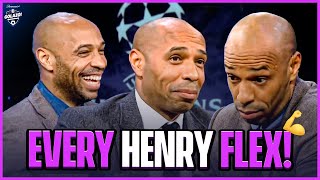 When Henry talks the world listens 👑  EVERY Thierry Henry onscreen flex 💪 [upl. by Mareah120]