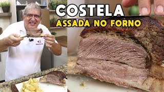 Como Fazer Costela no Forno com Batatas  Tv Churrasco [upl. by Ahsilram]