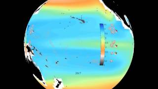 Estado de saturación de aragonita en el océano 18952094  Animación [upl. by Rankin]