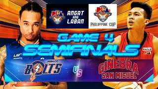 🔴GAME 4 SEMIS LIVE PBAGINEBRA VS MERALCO BOLTS LIVE SCORE amp COMMENTARY pbalive ginebralive [upl. by Imefulo471]