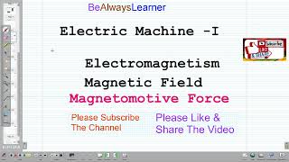 003  Magnetomotive Force  Electromagnetism  Electrical Machine  I [upl. by Eirased]