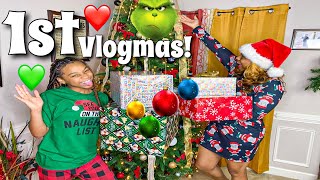 OUR FIRST VLOGMAS WITH THE GRINCH Vlogmas Day 1 SBF TV [upl. by Duomham]