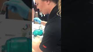 Surgical Cricothyrotomy Demonstration [upl. by Lisabet411]