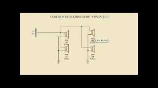 CONEXION SERIE Y PARALELO DE BOCINAS [upl. by Ardnasal86]