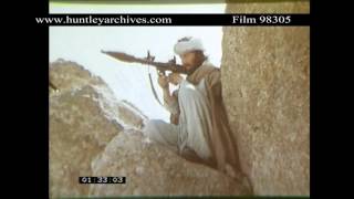 Mujahadeen fires rocket from shoulder Afghanistan 1980s Archive film 98305 [upl. by Nnylyaj805]