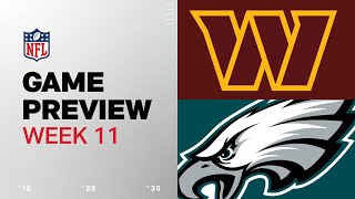 Washington Commanders vs Philadelphia Eagles  2024 Week 11 Game Preview [upl. by Vivyanne258]