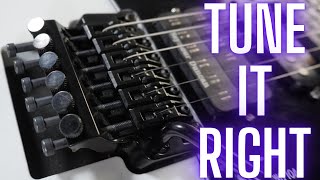 How to Fine Tune Your Floyd Rose Guitar  5 Simple Steps [upl. by Abell623]