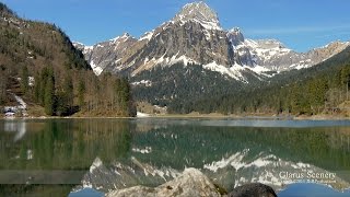 Lake Obersee Näfels Glarus SWITZERLAND 湖 [upl. by Enomor]