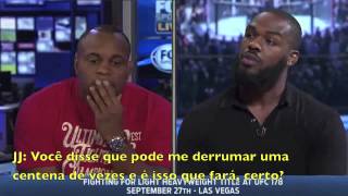 Jones e Cormier discutem na TV americana legendado [upl. by Aretina]