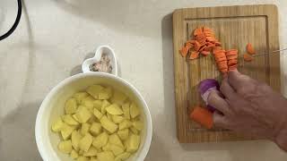 Trout fish soupHomemade soup cooking food recipe [upl. by Llenrag]