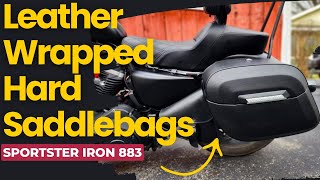 Best Harley Saddlebags So Far On the Sportster Iron 883 [upl. by Margarida]