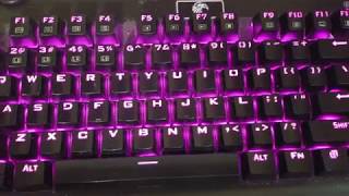 Eagletec KG040 back lit mechanical keyboard review [upl. by Aztilay754]