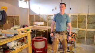 Basement renovation How to install wainscotingTools Tips Details [upl. by Cesya]