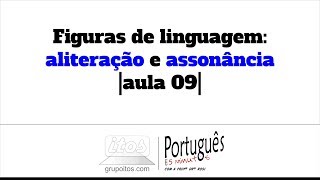 Figuras de linguagem aliteração e assonância aula 09 – Português em 5 minutos [upl. by Sneve]