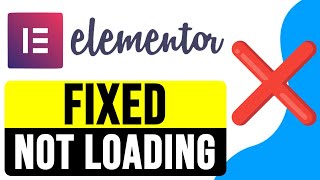 FIXED Elementor NOT LOADING on WordPress 2024  Elementor WordPress Issue SOLVED [upl. by Rosenberg]