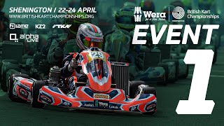 2022 Wera Tools British Kart Championships LIVE from Shenington  EVENT 1 [upl. by Nauj]