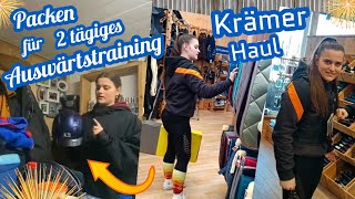 Krämer Shopping  Haul 💶 neue Reitstiefel 👢für erstes 2tägiges Auswärtstraining ➡️ XXL Packliste 😳 [upl. by Viveca]