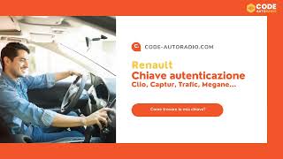 Chiave di autenticazione Renault clio captur megane trafic scenic [upl. by Hamann132]