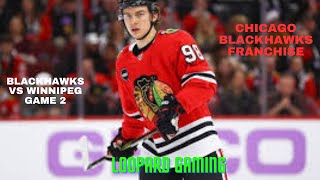 NHL 25  Chicago Blackhawks vs Winnipeg Franchise Game 2 Xbox Series X [upl. by Laverna]