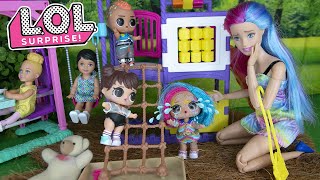 TODDLER GETS HURT AT THE PARK  LOL Dolls Play at the Park  Park Playing Adventures [upl. by Weyermann166]