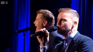 Gary Barlow amp James Corden  Pray  Manchester Apollo [upl. by Buckie]