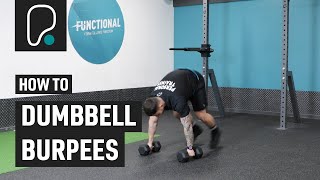 How To Do Dumbbell Burpees [upl. by Chastain]