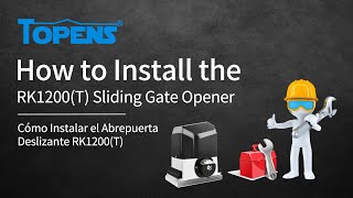 TOPENS RK1200T Gate Opener Installation Video [upl. by Eiddet]