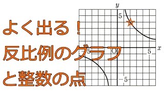 反比例のグラフと整数点の個数【中学１年数学】 [upl. by Akanke]