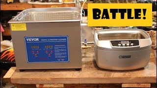 Ultrasonic Cleaner BATTLE VEVOR VS Harbor Freight Unboxing review and carburetor cleaning [upl. by Kurtzig849]