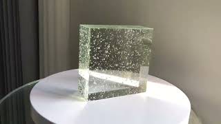 High quality crystal bubble glass brick [upl. by Allissa]