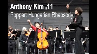 Anthony Kim11 Popper Hungarian Rhapsody Seattle Young Artist [upl. by Nylrahs]