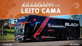 Ônibus LEITO CAMA da EXPRESSO ADAMANTINA  Comil Invictus DD [upl. by Dao500]