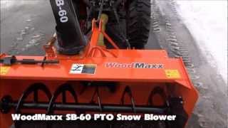 WoodMaxx 2013 SB60 PTO Snow Blower Walk Around [upl. by Charlotta]