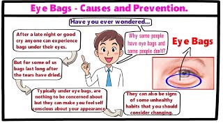 Eye Bags  Causes and Prevention [upl. by Anselme]