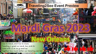 Mardi Gras New Orleans 2023 [upl. by Ahsilak]