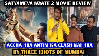 Satyameva Jayate 2 Movie Review  By 3 Idiots Of Mumbai  John Abraham  Divya Khosla Kumar [upl. by Nerrual228]