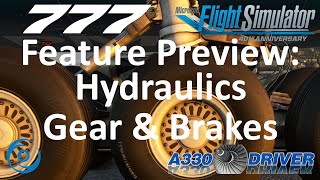 PMDG 777 Systems Previews The Hydraulics Landing Gear and Brakes [upl. by Enyehc]