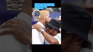 🌊📆 Lewis Hamilton amp his Patek Philippe Nautilus Perpetual Calendar 5740G at Paris 2024 📆🌊 [upl. by Tongue]